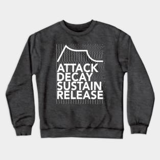 Attack, Decay, Sustain, Release Glitch Synthesizer Crewneck Sweatshirt